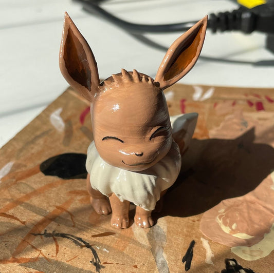 Pokemon Eevee Boyalı Figür 15 Cm
