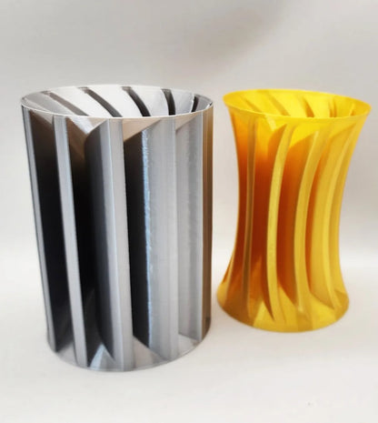 Shutter Dekorative Moderne Vase 2er Set (Kunststoff, 15 cm Höhe)