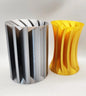 Shutter Dekorative Moderne Vase 2er Set (Kunststoff, 15 cm Höhe)