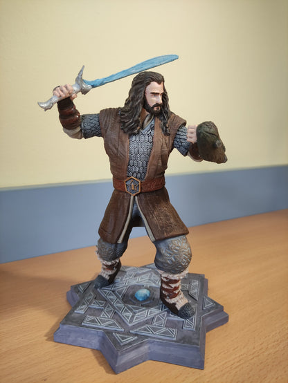 Thorin Eichenschild Herr der Ringe Lotr Bemalte Figur 25 cm Groß