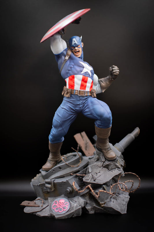 Captain America Triumph Cry Figur bemalt 25 cm