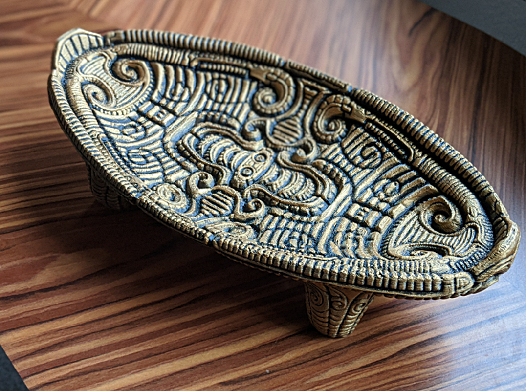 Dekoratives Maya-Tablett (20 cm Breite)