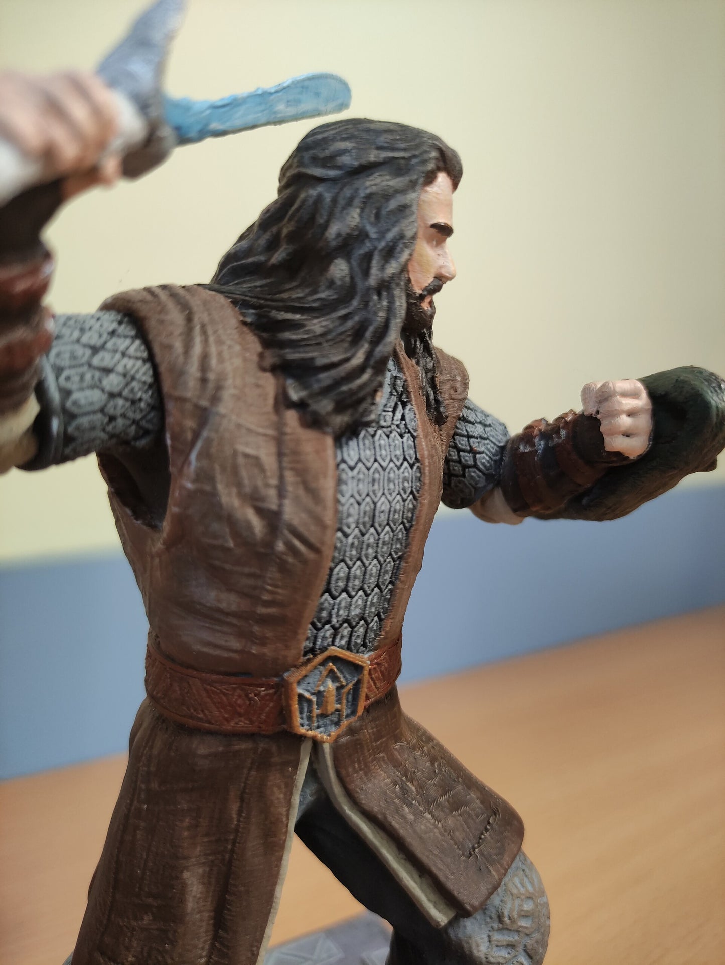 Thorin Eichenschild Herr der Ringe Lotr Bemalte Figur 25 cm Groß