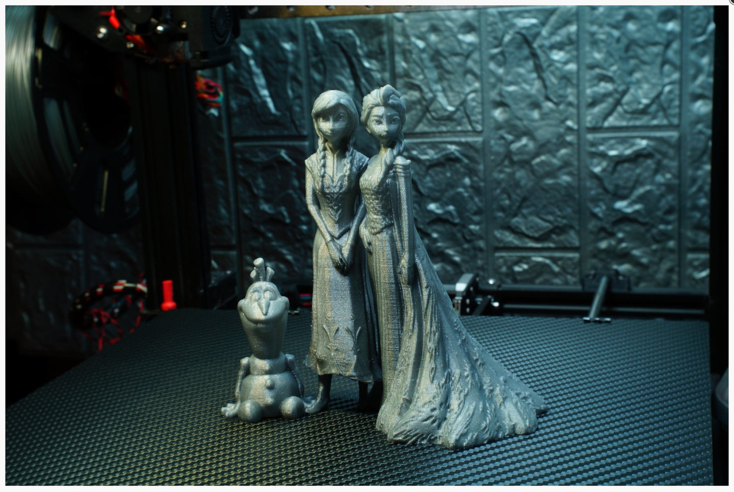 Die Eiskönigin Anna & Elsa & Olaf Büste 10cm