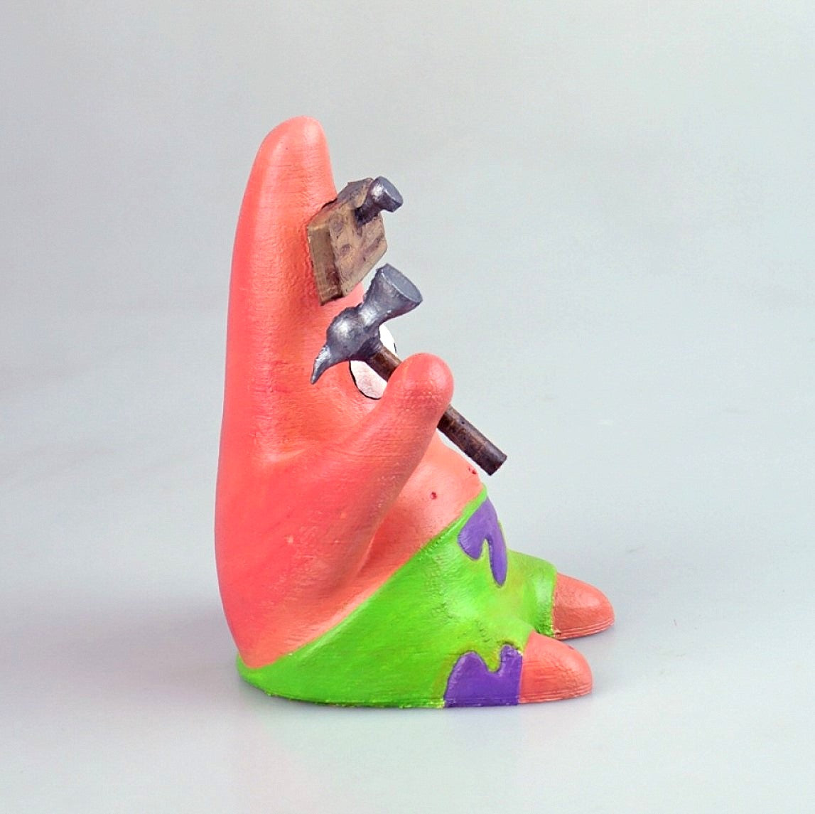 SpongeBob Hammert Patrick Bemalte Figur 15 cm