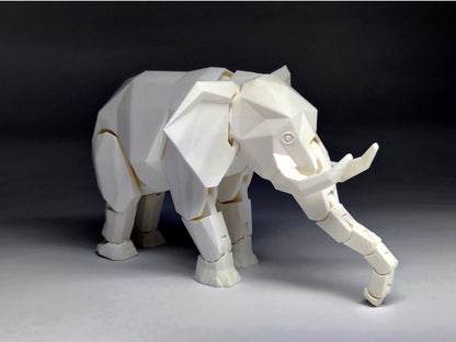 Gelenkige, bewegliche Elefantenfigur 15 cm (1 Stück)