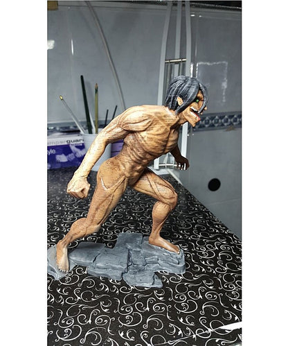 Attack On Titan Eren Bemalte Figur 15cm