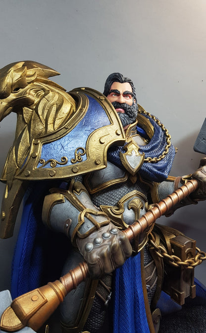 World of Warcraft WOW Uther Lightbringer Bemalte Figur 25 CM