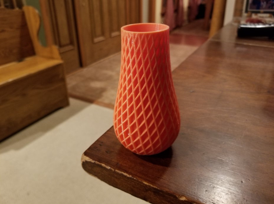 Lloret De Mar Lux Vase Baklava-Muster Grau 17cm (1 STÜCK)