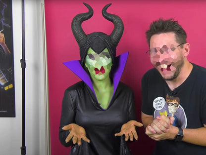 Maleficent Hörnerhelm Kopfschmuck Maske Maleficent