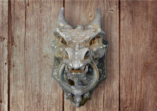 Ejderha Başlı Kapı Tokmağı 22 Cm
