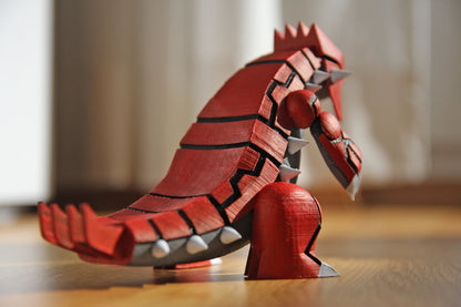 Pokémon Groudon Bemalte Figur 15 cm