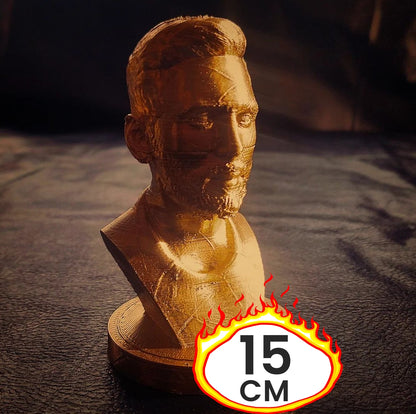 Messi Goldfolie Büste 15 Cm