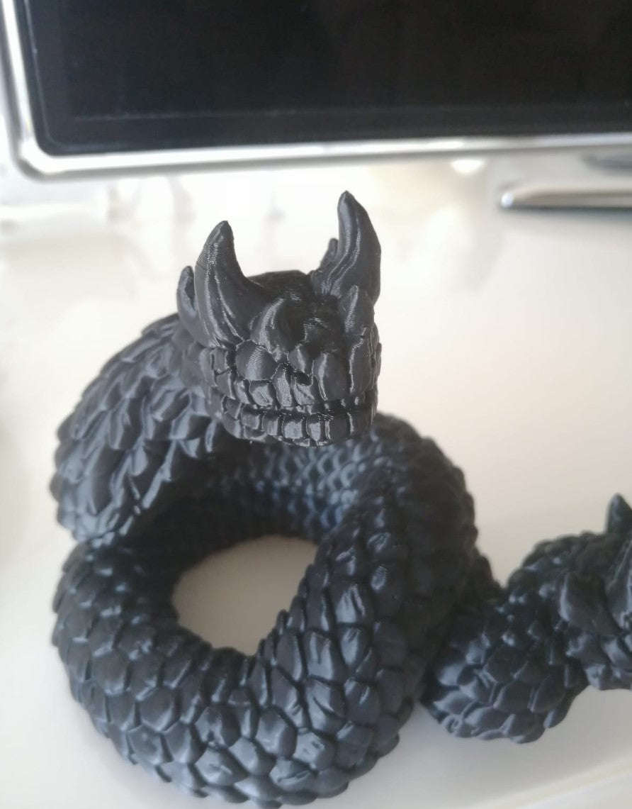 Amphisbaena Doppelkopfschlange Figur 10 cm