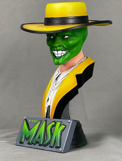 Maske Jim Carrey The Mask Bemalte Büste 15 Cm