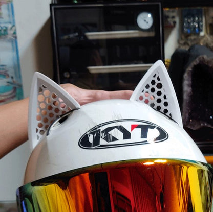 Motorradhelm Katzenohren