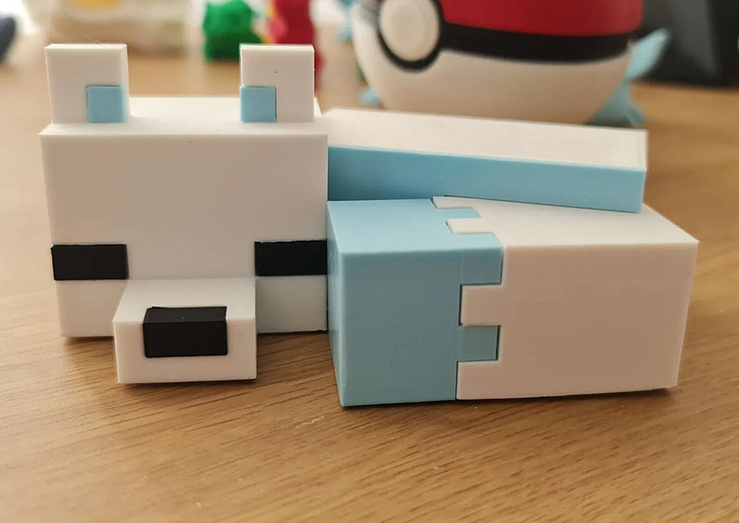 Minecraft Eisfuchs Figur (15 CM BREITE)