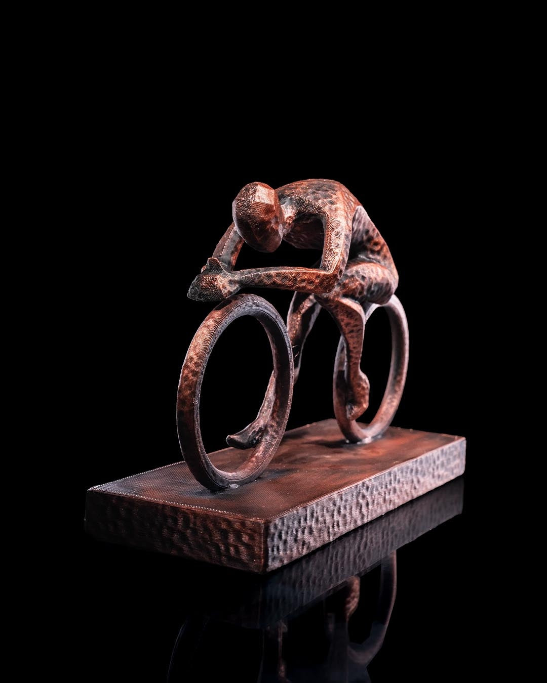 Olympischer Radsportler Figur, dekorativ, 20 cm, Übergröße