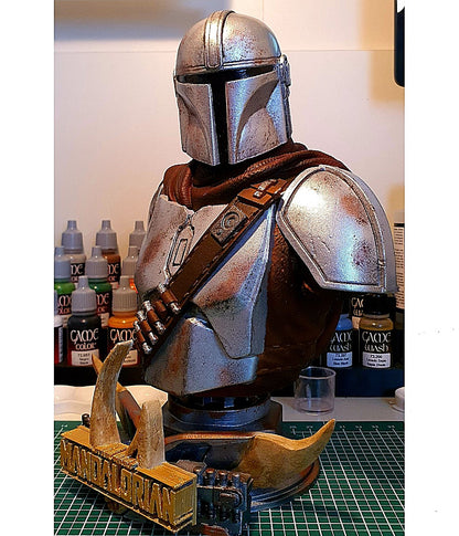 The Mandalorian Coole Pose Bemalte Büste 12 cm