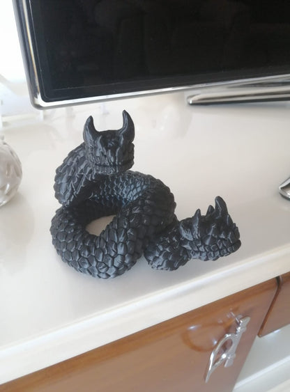 Amphisbaena Doppelkopfschlange Figur 10 cm