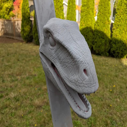 Dinosaurier-Raptorenkopf-Wandbüste, riesige Größe