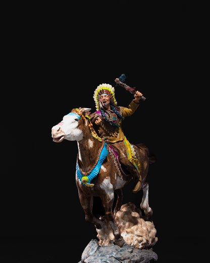 Reitende Indianerfigur Dekoration 20 CM