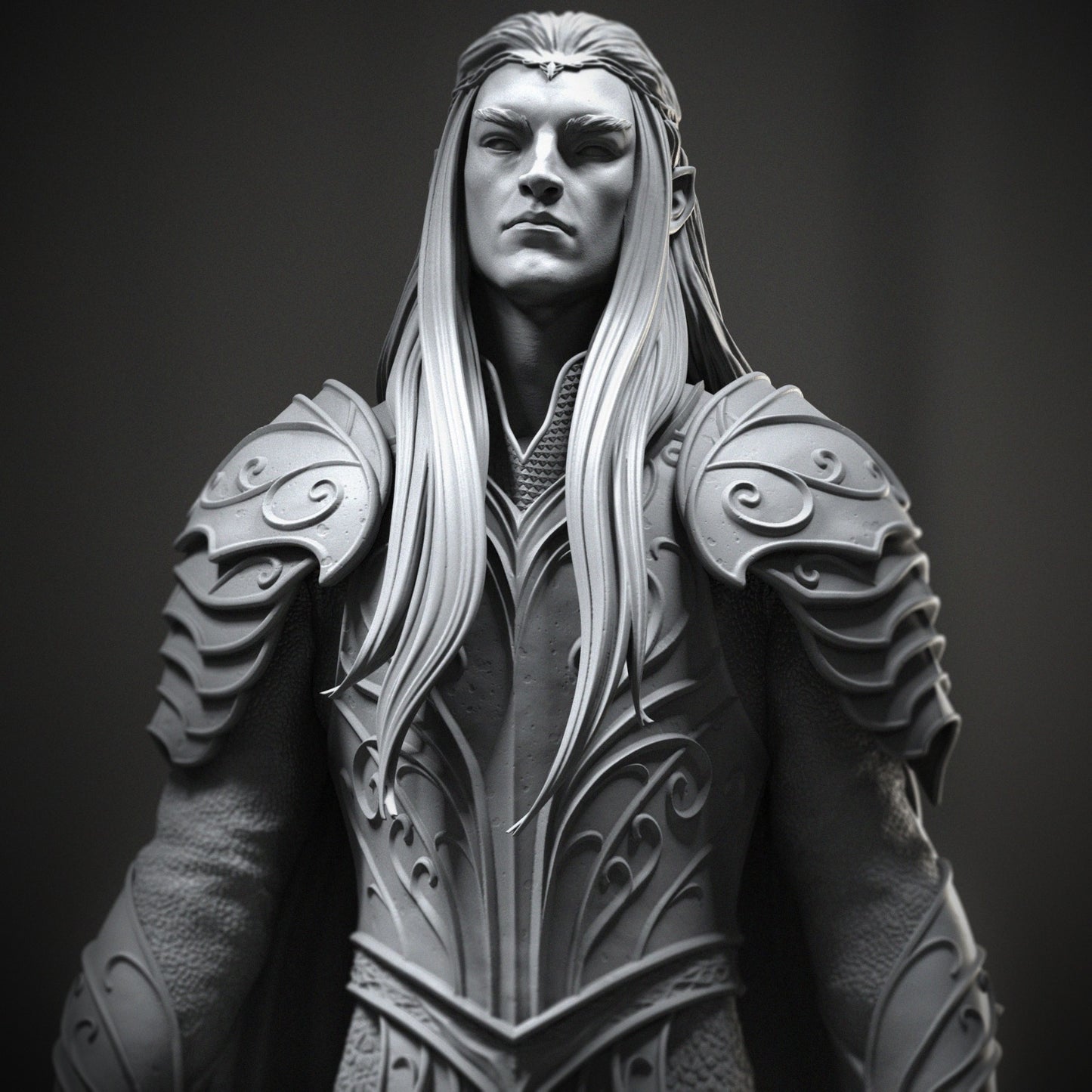 König Thranduil Elbenkönig Hobbit Herr der Ringe Lotr 25 Cm Silberfarbe (Riesig
