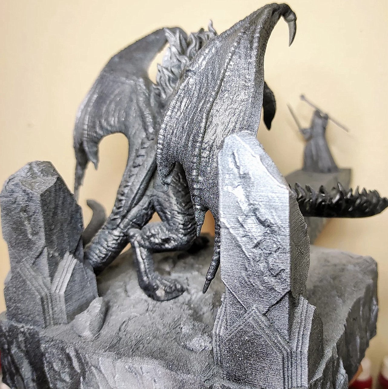 Balrog und Gandalf Kämpfen Figur 20 cm Herr der Ringe HdR (Große Größe)
