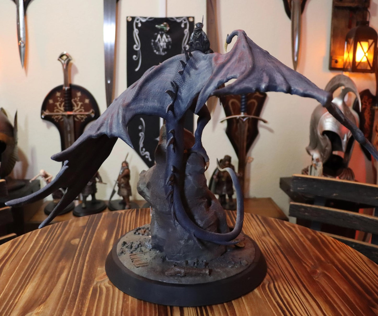 Nazgûl, Frodo und Sam Herr der Ringe LotR Bemalte Figur 30 cm (Riesengröße)