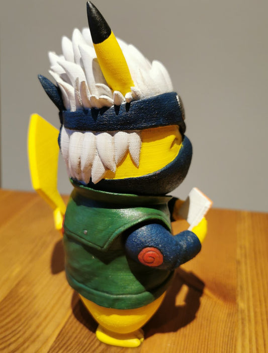 Pokemon Pikachu X Kakashi Painted Figure 15 cm