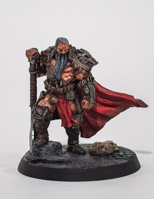 Barbarian Chieftain Boyalı Figür 20 Cm