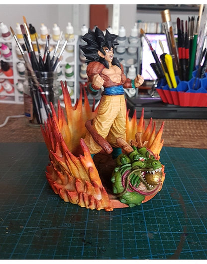 Dragon Ball GT Goku SSJ4 Bemalte Figur 20 cm