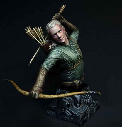Legolas kämpfende bemalte Büste