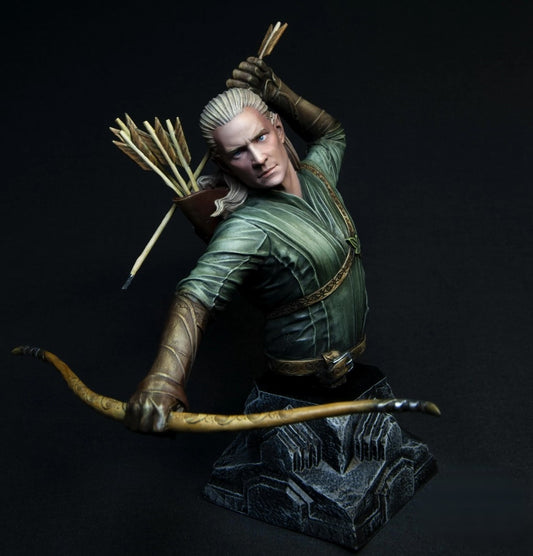 Legolas Savaşıyor Boyalı Büst
