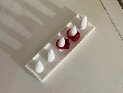 Moderner Ringständer 5er-Set