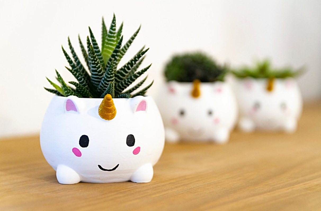 Unicorn Cuttie Saksı 13 Cm