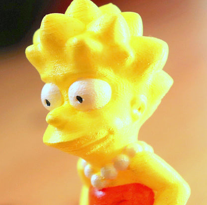 Lisa Simpson Simpsons The Simpsons Bemalte Figur 7 cm