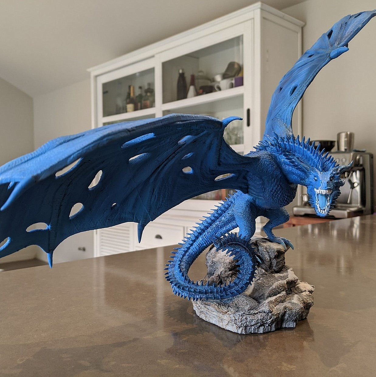 Game Of Thrones Bemalte Figur Eisdrache Viserion 23 Cm (Riesengröße)