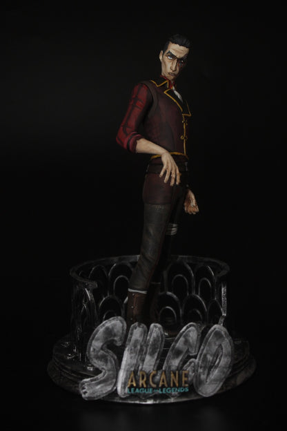 Arcane Silco League of Legends Erschöpfte bemalte Figur 25 CM Großformat