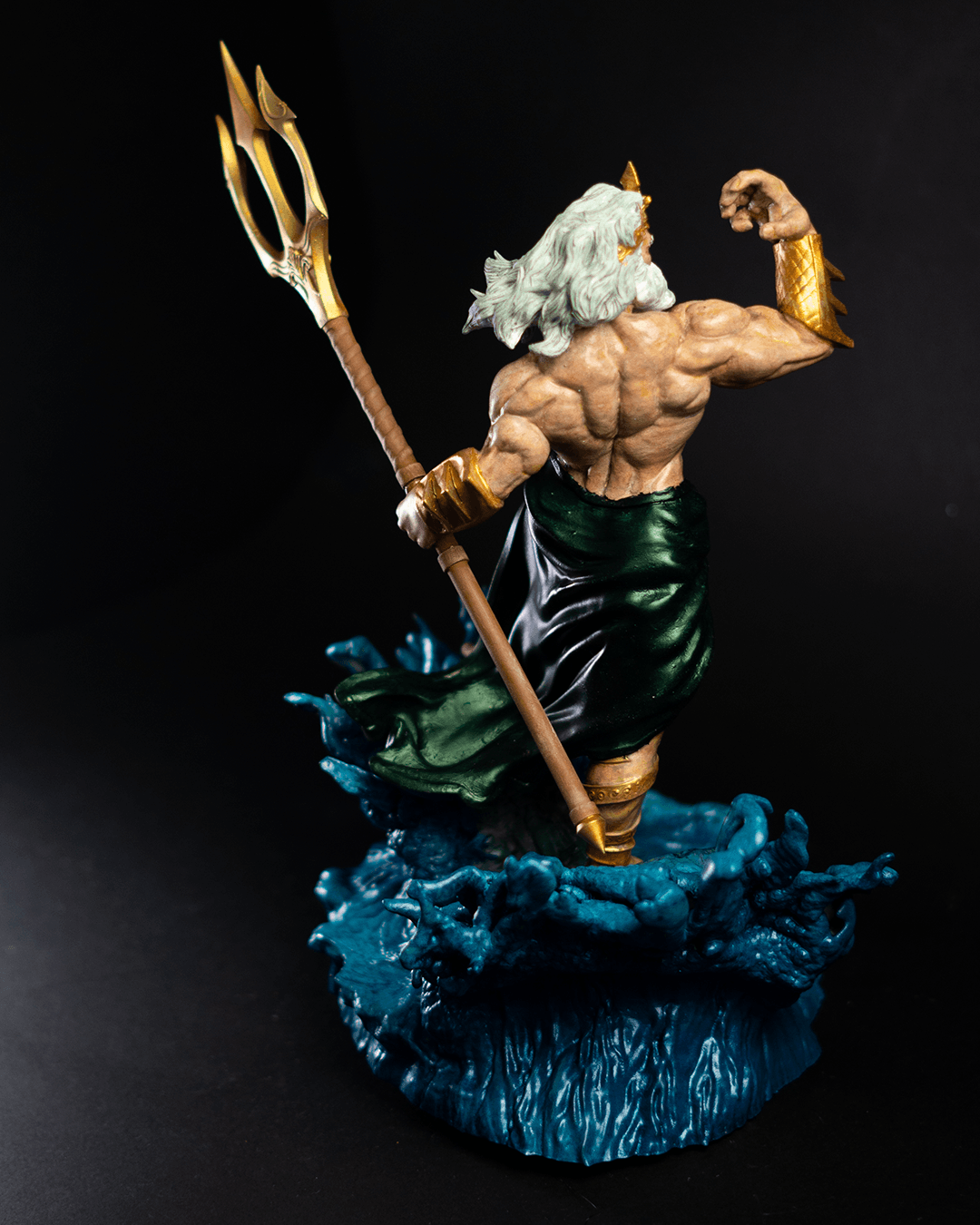 Griechischer Meeresgott Poseidon 25 cm große Figur