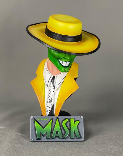 Maske Jim Carrey The Mask Bemalte Büste 15 Cm