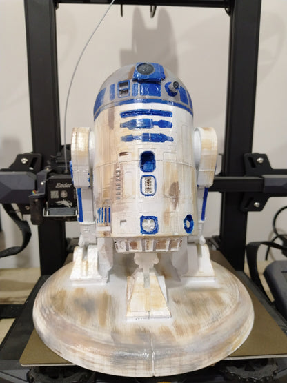 R2D2 Star Wars Roboter Skizze Bemalte Figur 20 cm (Groß)