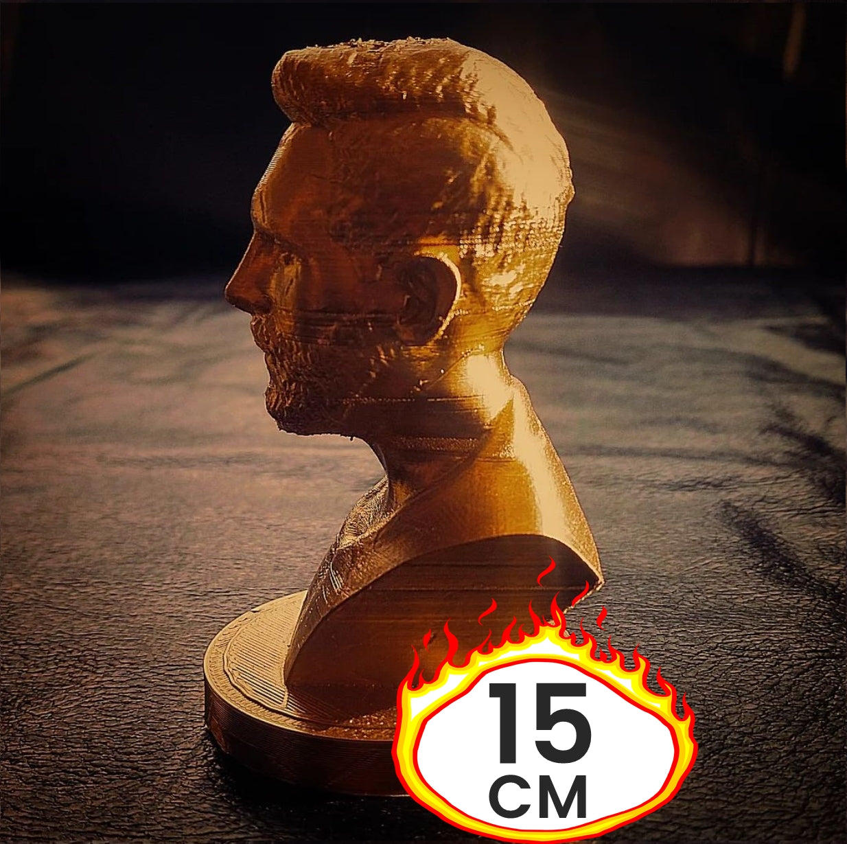 Messi Goldfolie Büste 15 Cm