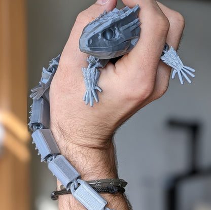 Bewegliches Krokodil-Drachen-Spielzeug 34 cm (große Größe)