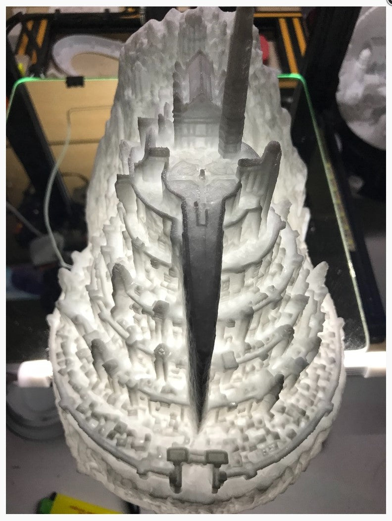 Minas Tirith Miniatur Nachtlampe Riesenformat