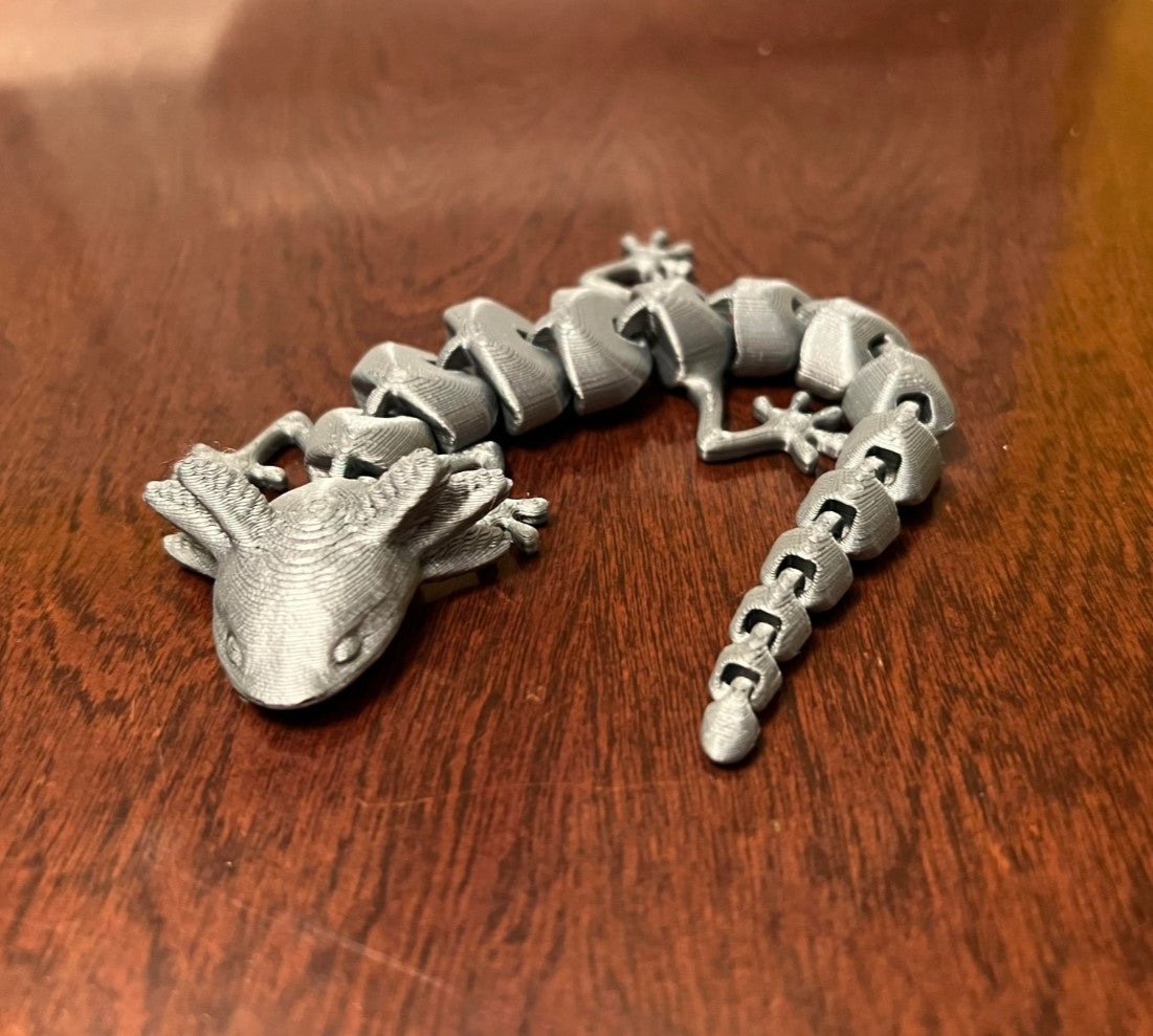Bewegliches Axolotl-Salamander-Spielzeug (Große Größe)