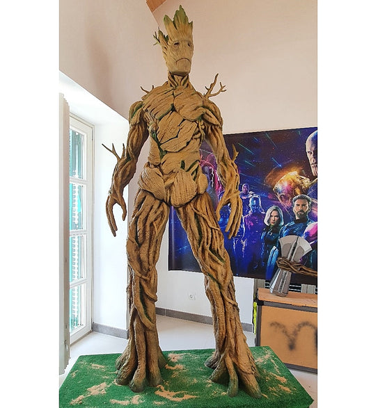 Groot Giga Gerçek Boy Heykel Galaxy Guardians (280 Cm Boy)
