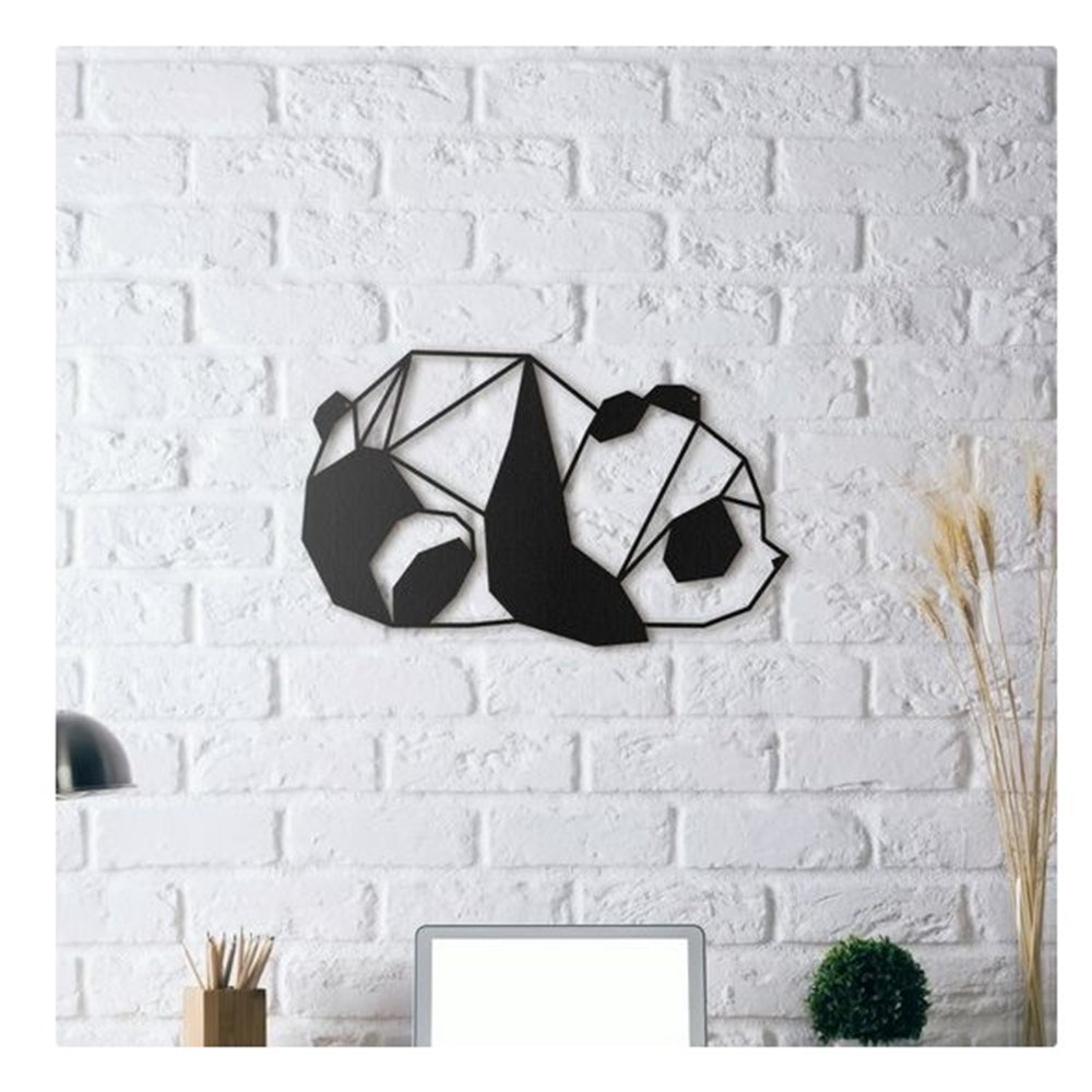 Schlafende Panda Wanddeko 20 cm