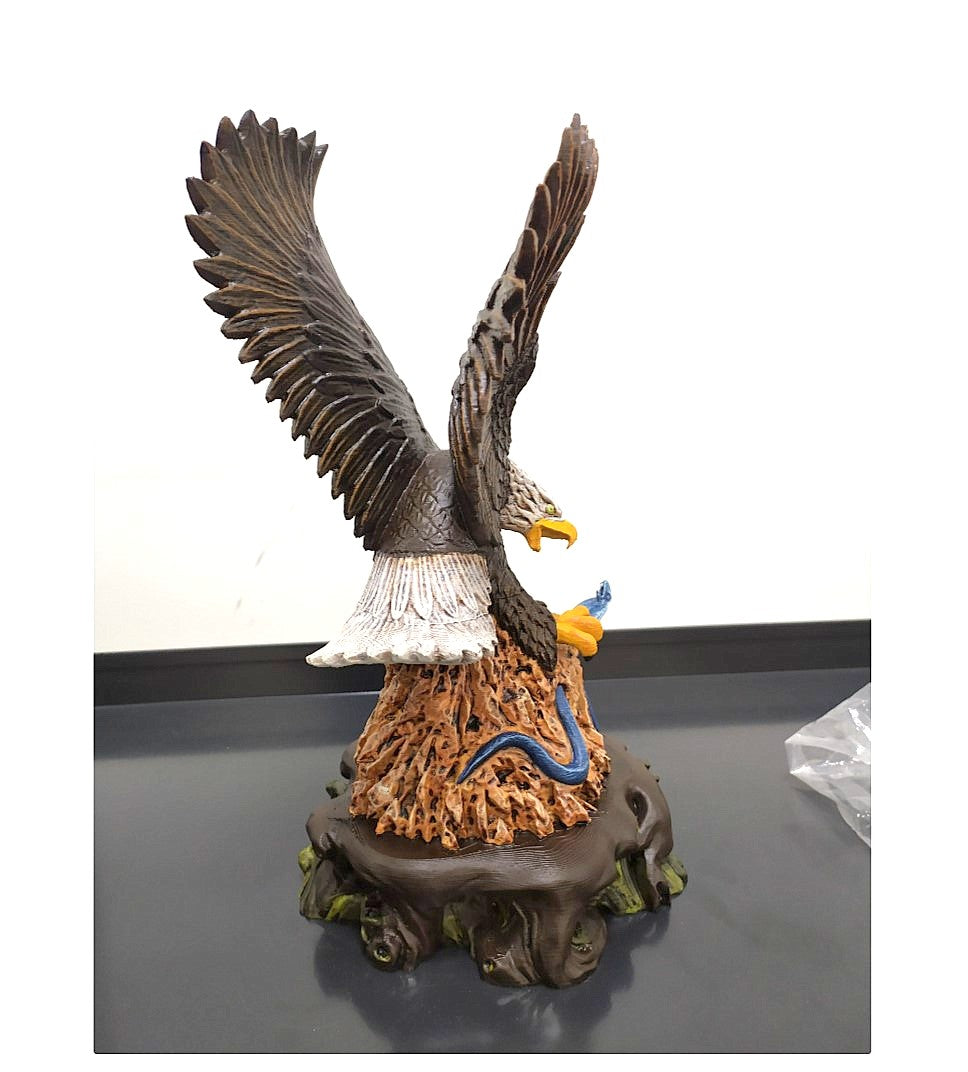 Kara Kel Kartal Kobra Avı Boyalı Figür 20 Cm (Büyük Boy)