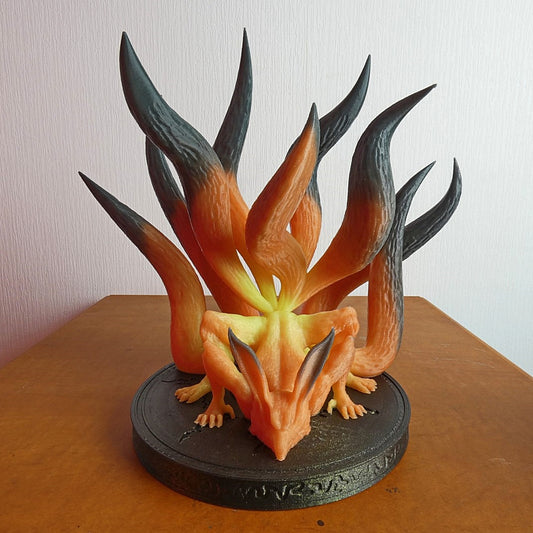 Naruto 9 Kuyruklu Şeytan Tilki Boyalı Figür 15 cm